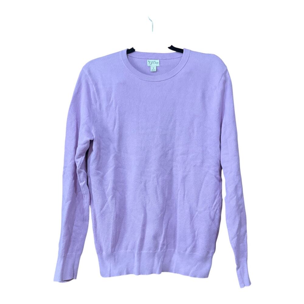 J. Crew Sweater Lavender Lilac Women Small 100% Cotton NWOT